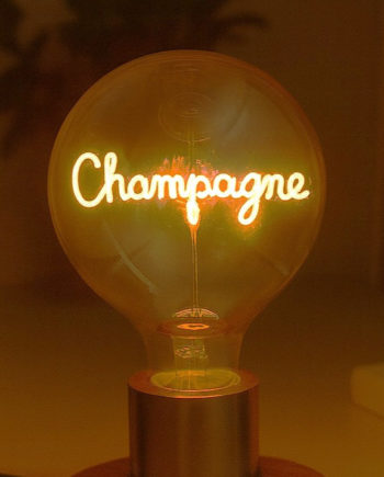 Ampoule message champagne - Light me up