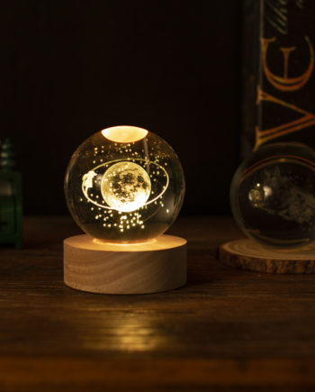 Veilleuse LED 3D danse anneaux de sature - Light me up