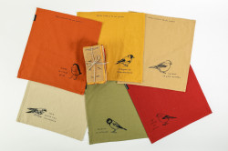 Serviettes de table oiseaux - Sophie Janière