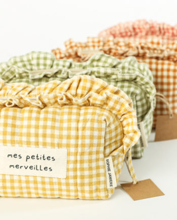 Trousse vichy Charlie froufrou "Mes petites merveilles" - Sophie Janière